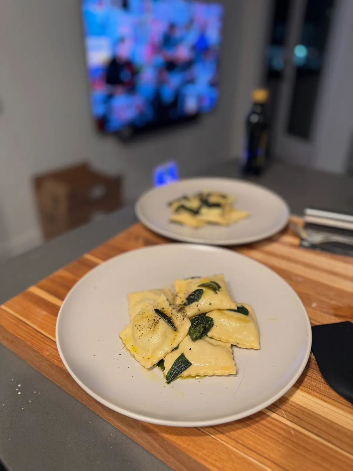 Homemade ravioli, pasta made from scratch
